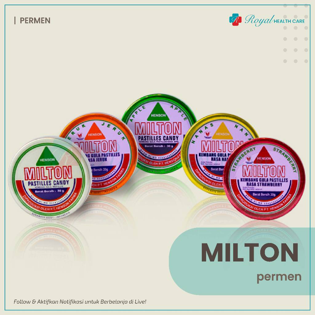 

MILTON PASTILLES Candy 30gr Permen Penyegar Nafas