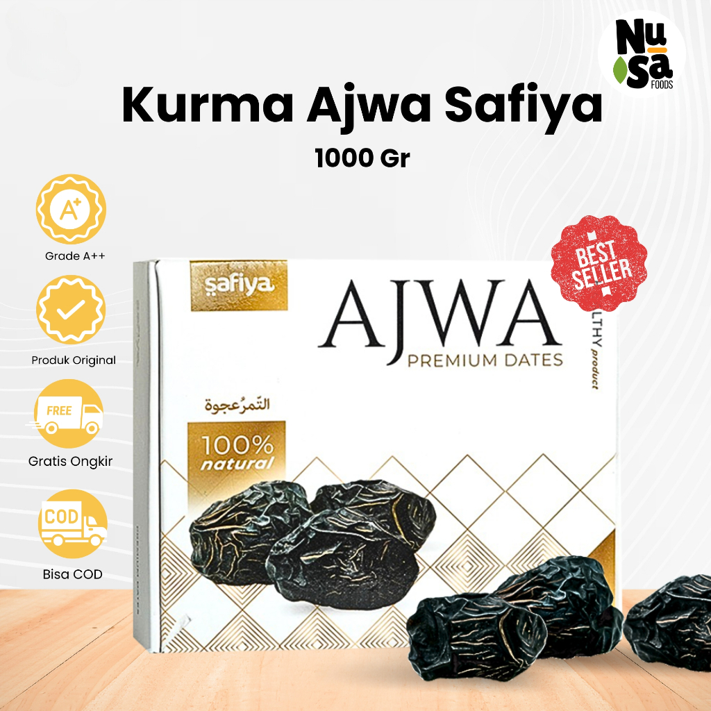 

Kurma Ajwa 1 Kg Asli Madinah Kurma Nabi Oleh Oleh Haji Umroh