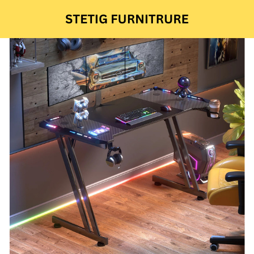 Oran Table - Meja Gaming LED