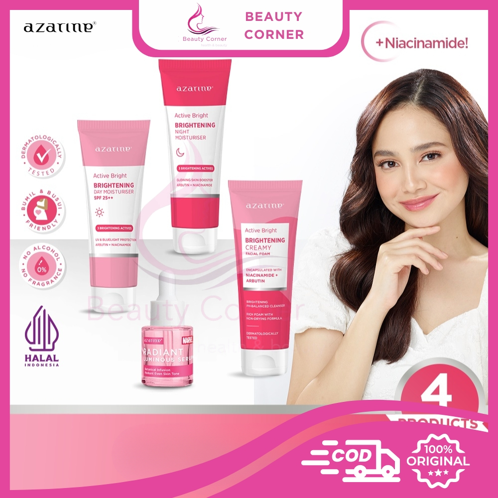 Azarine Active Bright Series(Day Moisturizer/Night Moisturizer/Marvel Radiant Luminous Serum)