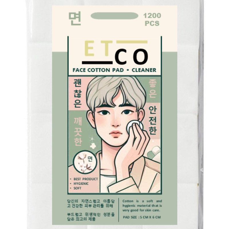 Kapas Pembersih Wajah Kecantikan Murah dari Korea (1200 lembar/pcs) - Kapas Murah dari Korea