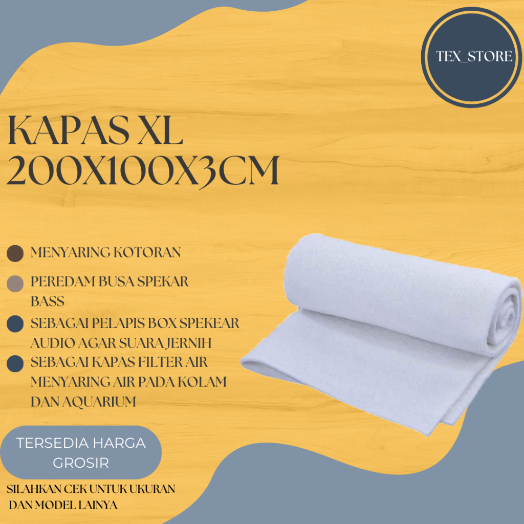 Busa Kapas Filter XL ECCO Saringan Filter Air Kolam Ikan Koi - Aquarium Ikan Hias