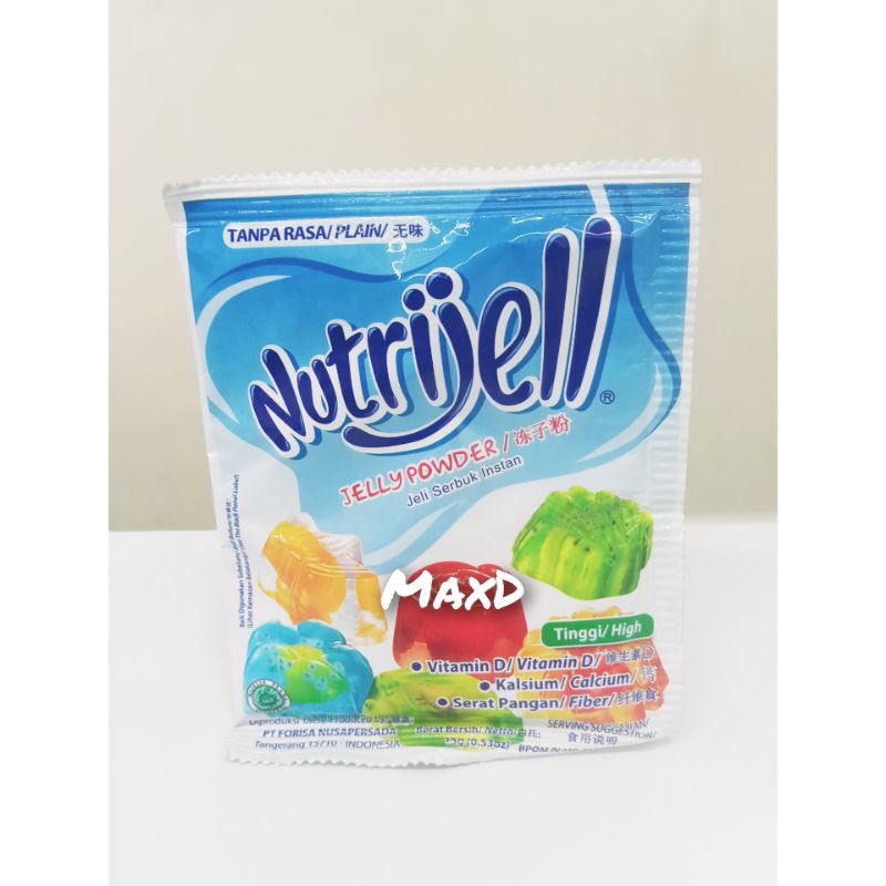 

Nutrijell Jelly Serbuk Instan Plain/ Tanpa Rasa 15g 1Pcs