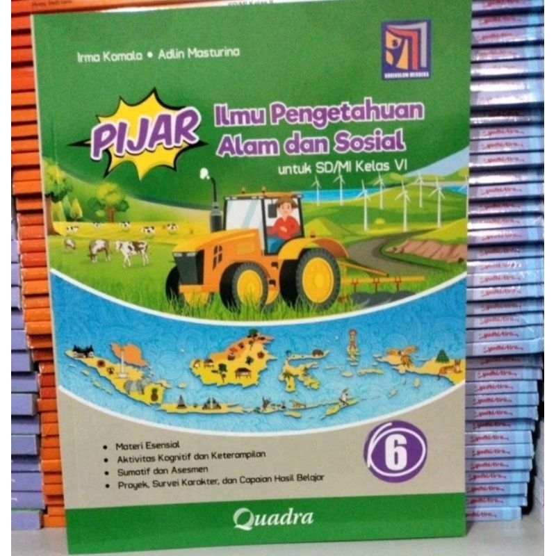 ORI buku teks PIJAR IPAS kurikulum merdeka untuk SD/mi kelas 6 penerbit Quadra