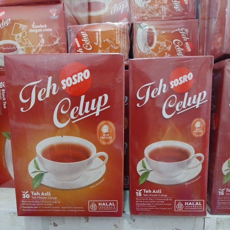 

Teh Sosro Teh Asli Celup 15 / 30 Kantong / Teh Sosro Murah / Teh Solo / Teh Termurah / Teh Sosro Promo / Teh Celup