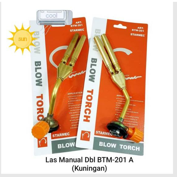 GAS TORCH TWIN / DOUBLE KEPALA LAS BESI 2 LOBANG