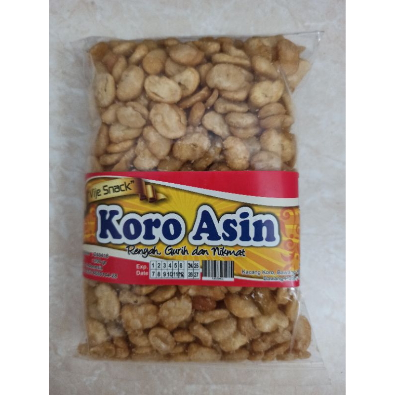 

Snack Kacang Koro Asin 200gr