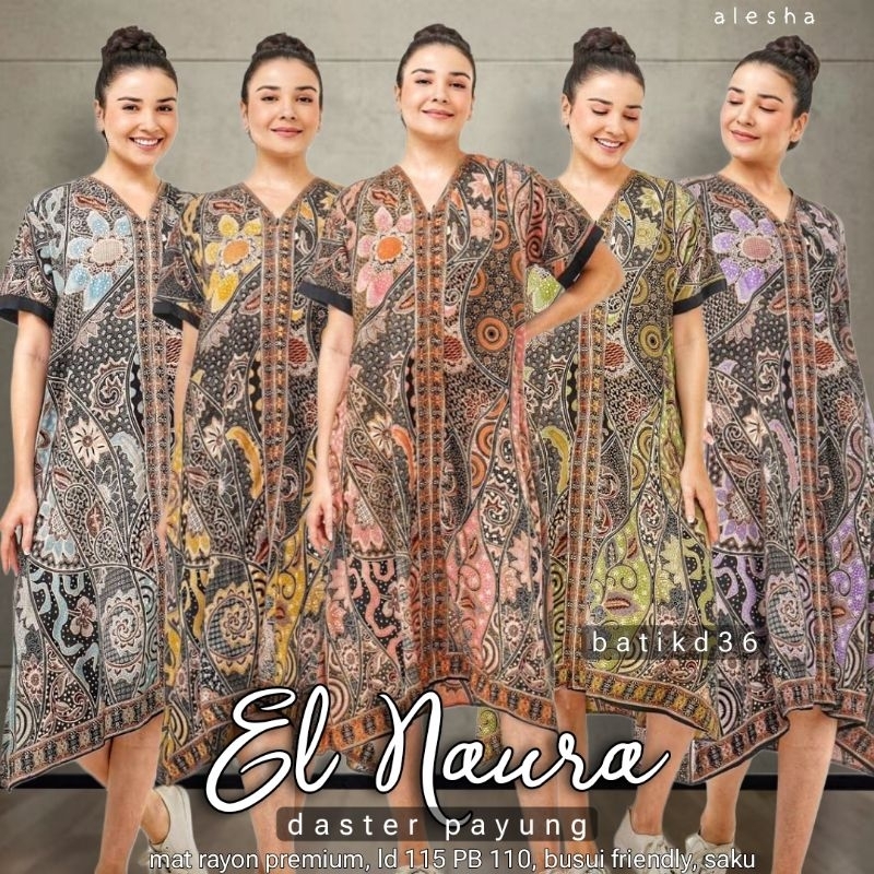 Alesha Daster payung rayon premium / daster rumahan kekinian / daster harian lengan pendek / daster 