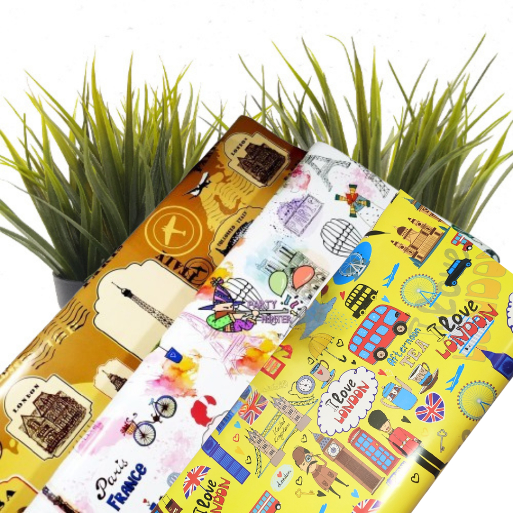 

Kertas Kado Motif Paris Glossy (5 Lembar)