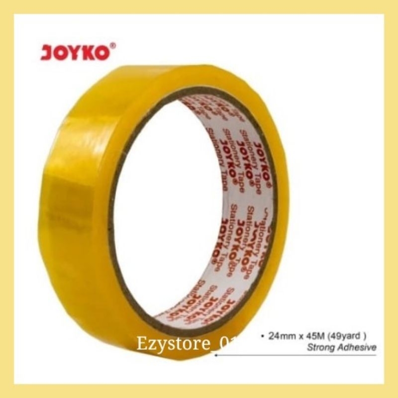 

Selotip / Isolasi / Stationery Tape Joyko 1" Inch / 24 mm x 45 M Meter