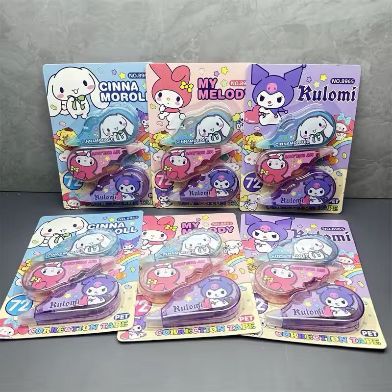 

SAKHA-CORECTION TAPE SANRIO 3 IN 1 ISI 3 PCS | TIP EX ALAT PENGHAPUS PULPEN