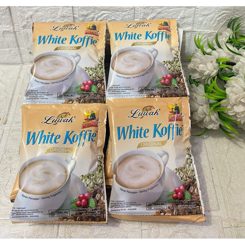 

Kopi Luwak White Coffe Renceng Isi 10pcs