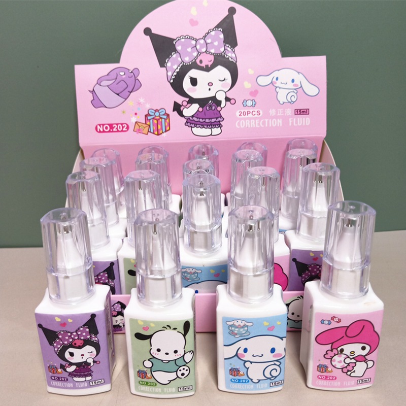 

Tip Ex Cair 15ml Karakter Melody, Kuromi, Cinnamorol Tip Ex Cair Karakter Sanrio - Stationery