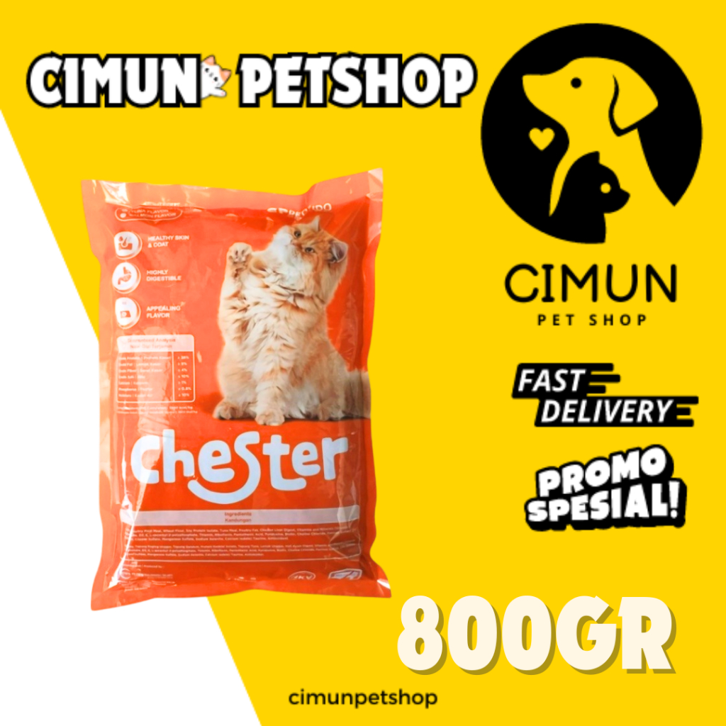 CHESTER makanan kucing 800g CHESTER CAT FOOD