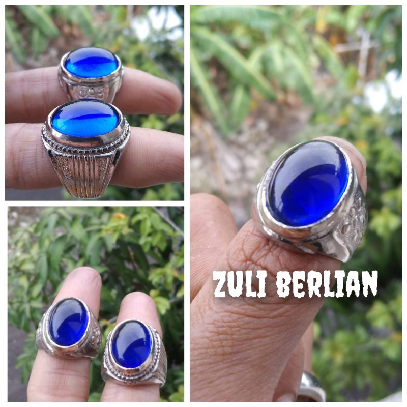 Cincin batu blue safir/king safir