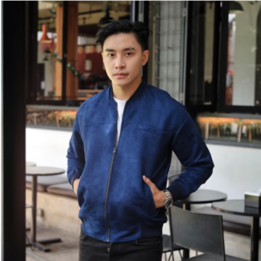 Brofash - Jaket Bomber Suede Pria Cowok Dewasa Keren Kece Terbaru 2024 Nyaman Adem Tidak Panas Dipak