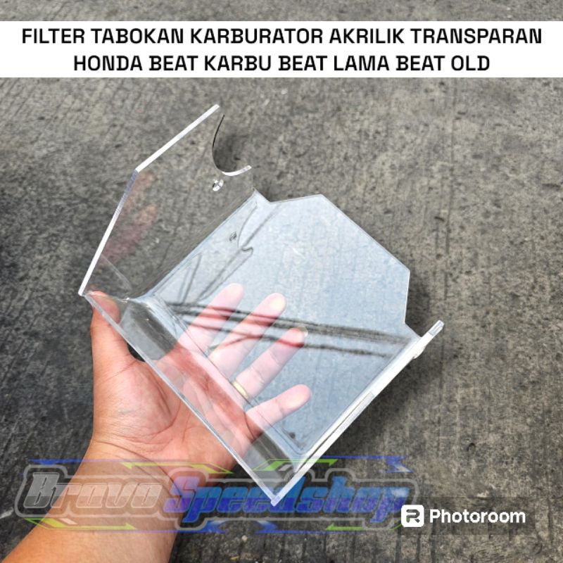 Filter tabokan karbu akrilik honda beat karbu beat old scoopy karbu bahan akrilik bening transparan 