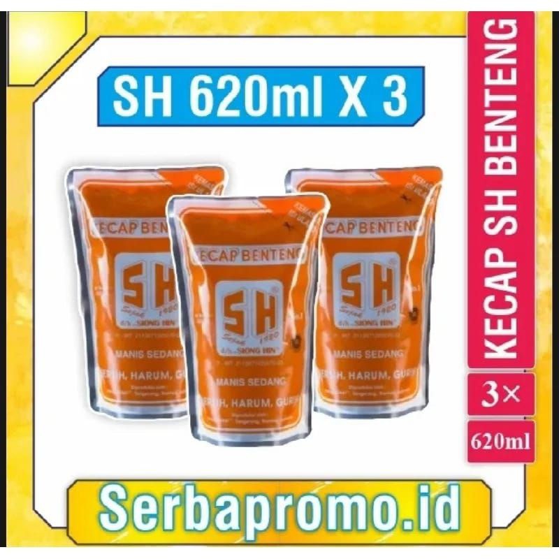 

[ Paket Isi 3] Kecap Benteng SH Refill 620 ml HALAL