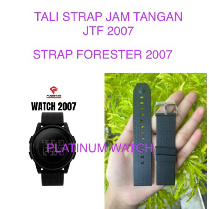 STRAP TALI JAM TANGAN JTF FORESTER JTF 2007 RUBBER STRAP JTF-2007 JTF2007