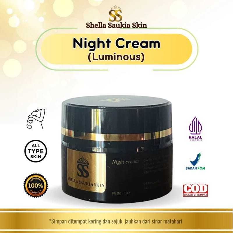 ( SS SKIN ) NIGHT CREAM / KRIM MALAM SSSKIN SHELLA SAUKIA SS SKIN ORIGINAL