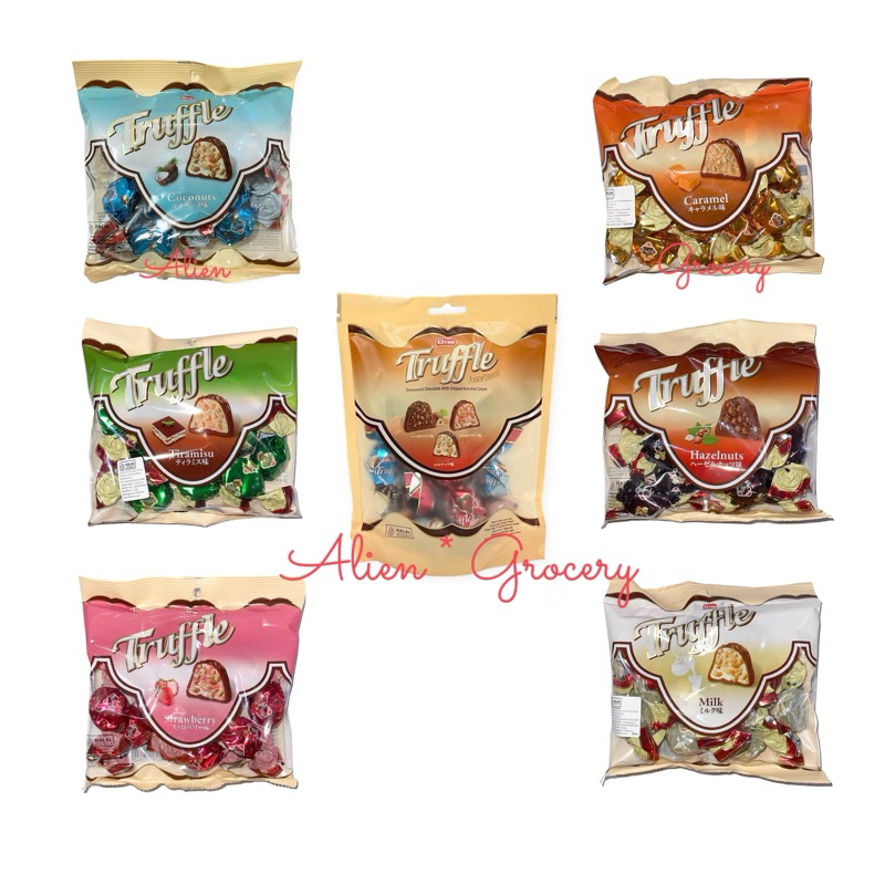 

ELVAN TRUFFLE Chocolate Coklat Tiramisu Hazelnut Coconut Strawberry Caramel Milk Assortment 115gr 150gr