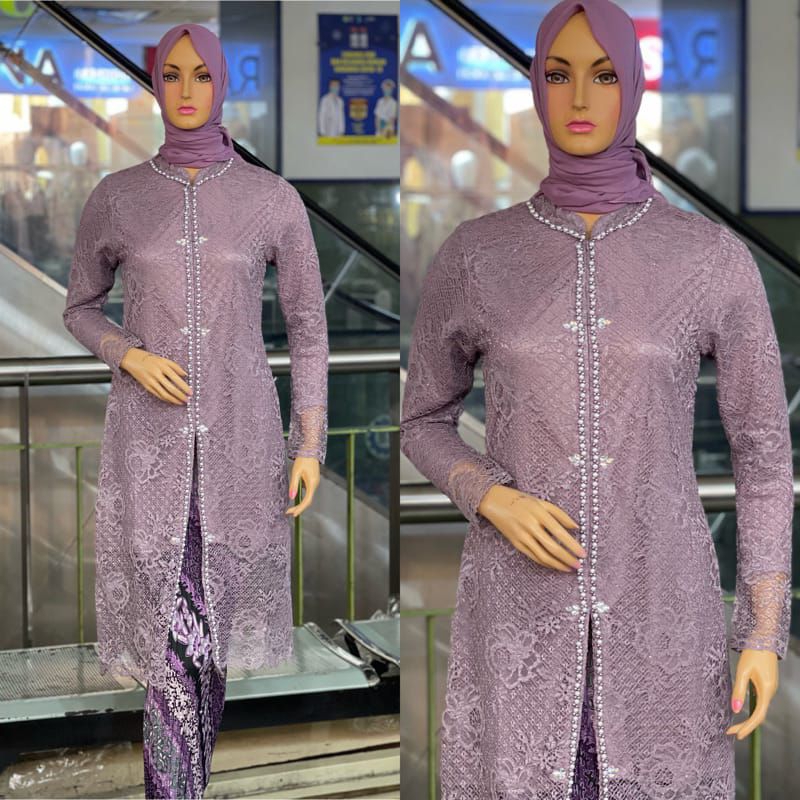 Set Kebaya Jumbo / Atasan Kebaya Ld 140 5XL XXXXXL Baju Kondangan Big Size Payet Jumbo NJ