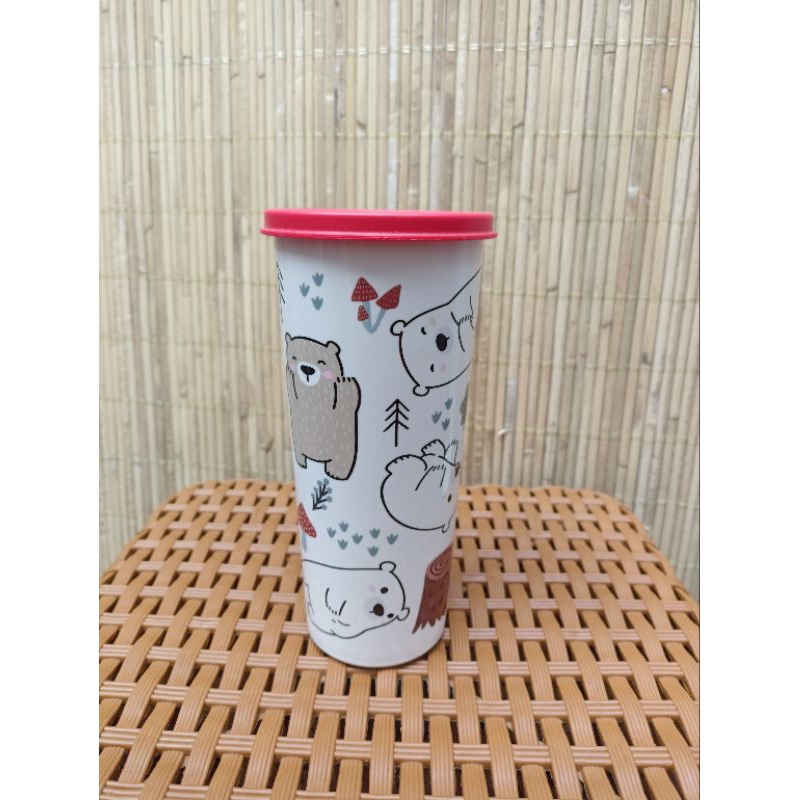 BEAR TUMBLER TUTUP DATAR TUPPERWARE / BOTOL