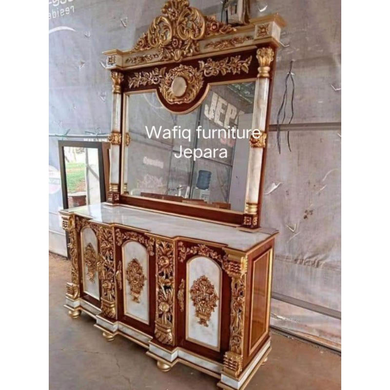 meja rias jati ukir Jepara