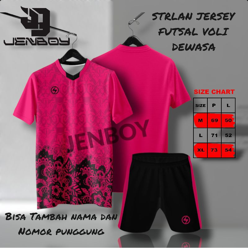 jersey futsal baju futsal BAJU voli badminton custom nama dan nomor punggung ukuran dewasa