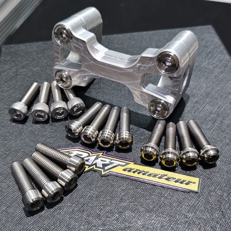 4pc Baut L stainless m8/baut 12 raiser m8x30 baut reser ninja S SS /cb150R/rxking/rxz/vixion/scorpio