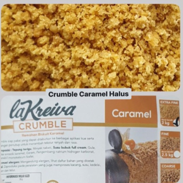 

(250 GR) CRUMBLE CARAMEL HALUS KILOAN