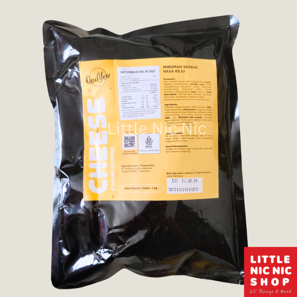

Qudyew Cheese Foam Powder minuman serbuk rasa keju