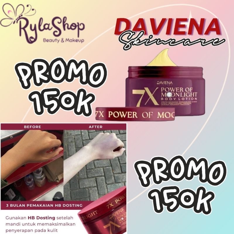 (DISKON 50%) ORI&NEW DAVIENA HB DOSTING BODY LOTION VIRAL TIKTOK PEMUTIH