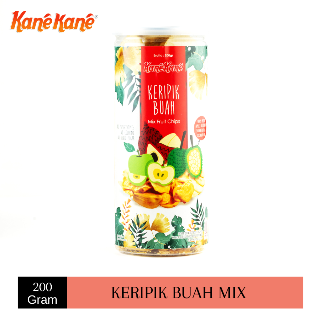 

Keripik Buah Campur - Kripik Nangka Apel Salak - Keripik Buah Khas Malang - Kemasan Tabung Cantik 200 gram (1pc)