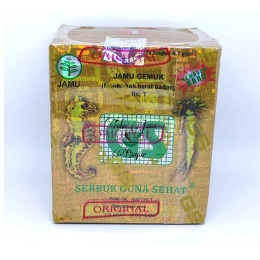 

Jamu Gemuk Sehat GS No 1 Serbuk Isi 25 Sachet Original