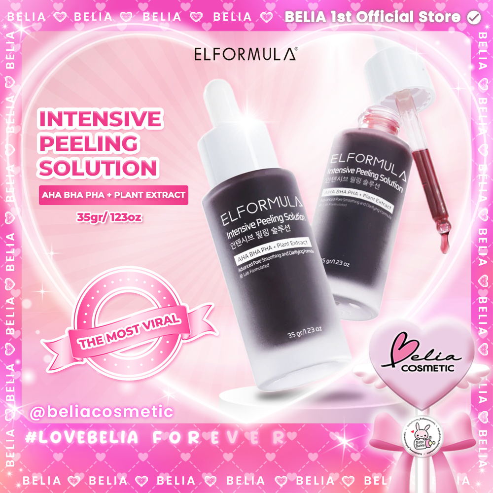 ❤ BELIA ❤ ELFORMULA Intensive Peeling Solution | Serum Exfoliasi Wajah | Mencerahkan Dark Spot | Eks