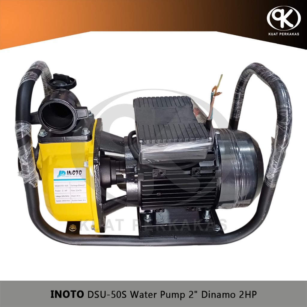 Pompa 2" Irigasi Listrik INOTO DSU-50S Water Pump Dinamo 2HP Sedot Sawah Kolam Empang