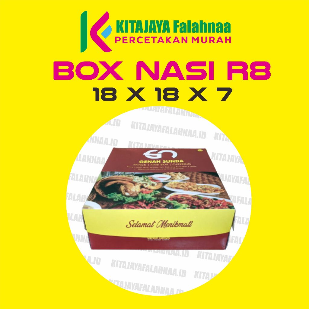 

(FREE DESAIN) CUSTOM BOX NASI R8 18x18x7