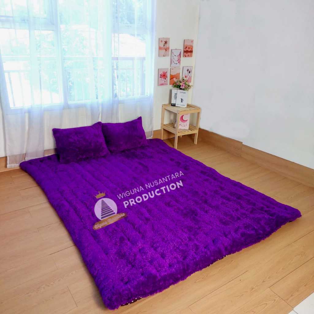 Kasur Gender Bulu Rasfur Jumbo All Size Plus 2 Bantal Kasur Bulu Rasfur Tebal Empuk AST