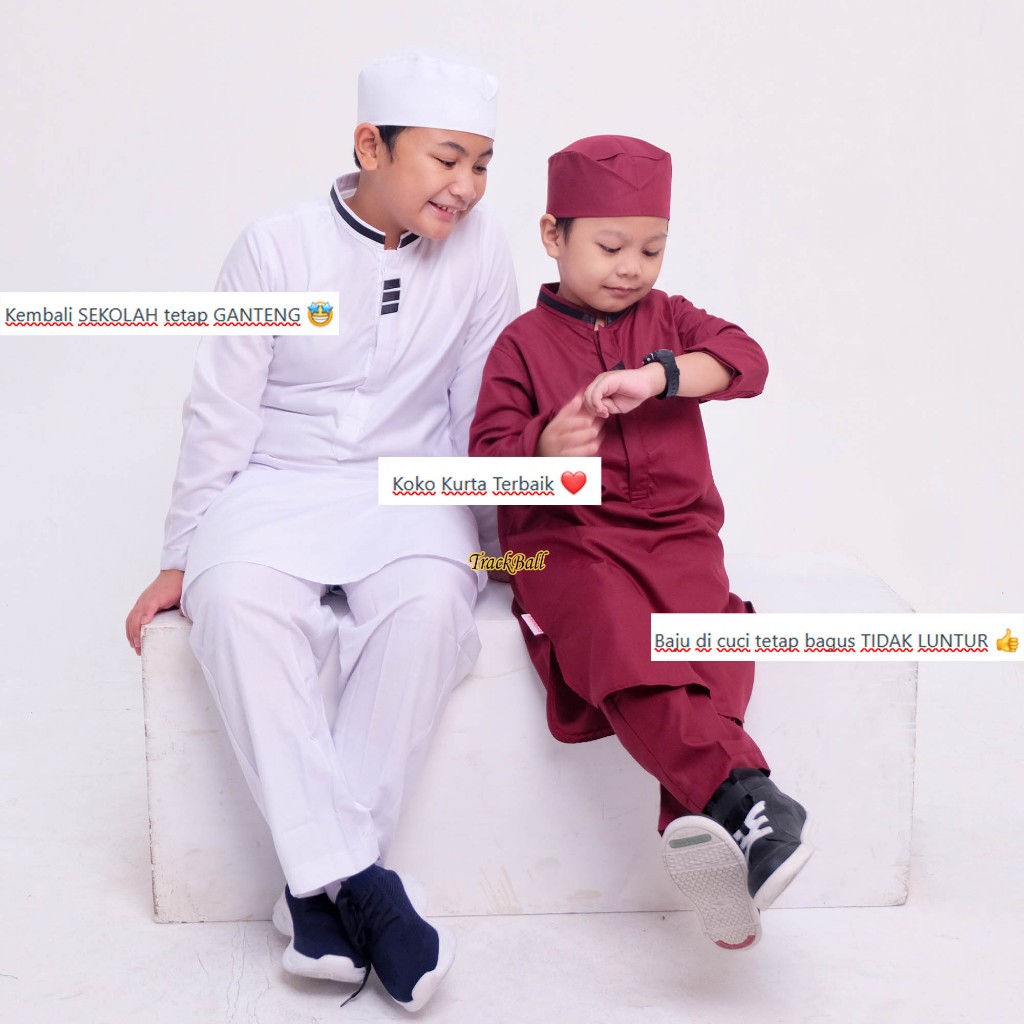 PAKET HEMAT BAJU KOKO KURTA ANAK LAKI LAKI LENGAN PANJANG SUPREME PASHA