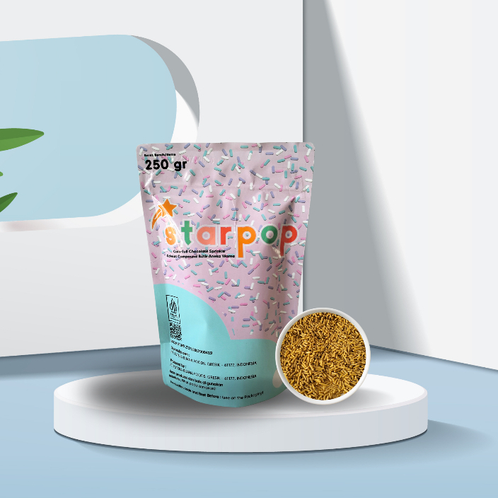 

MEISES STARPOP 250 GR READY STOCK - WARNA GOLD