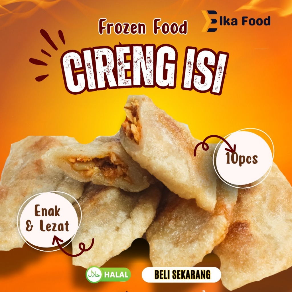 

Cireng Isi Elka Food - 10 Pcs Besar - Frozen Food Premium