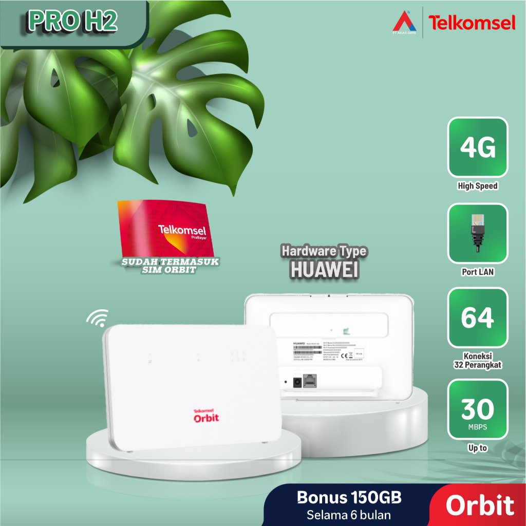 Modem Orbit PRO H2 Huawei 4G - Modem Telkomsel