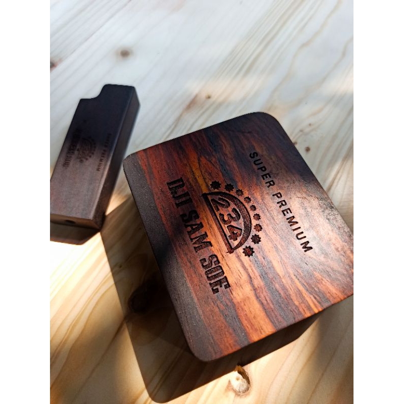kotak kayu sonokeling Dji sam soe refill