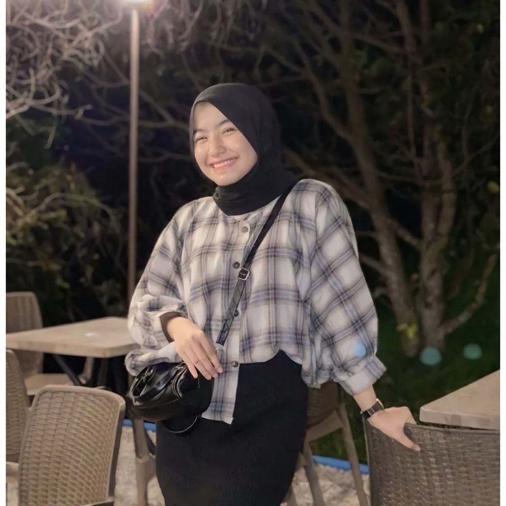 KEMEJA BATWING FLANEL LENGAN BALON RFD FASHION