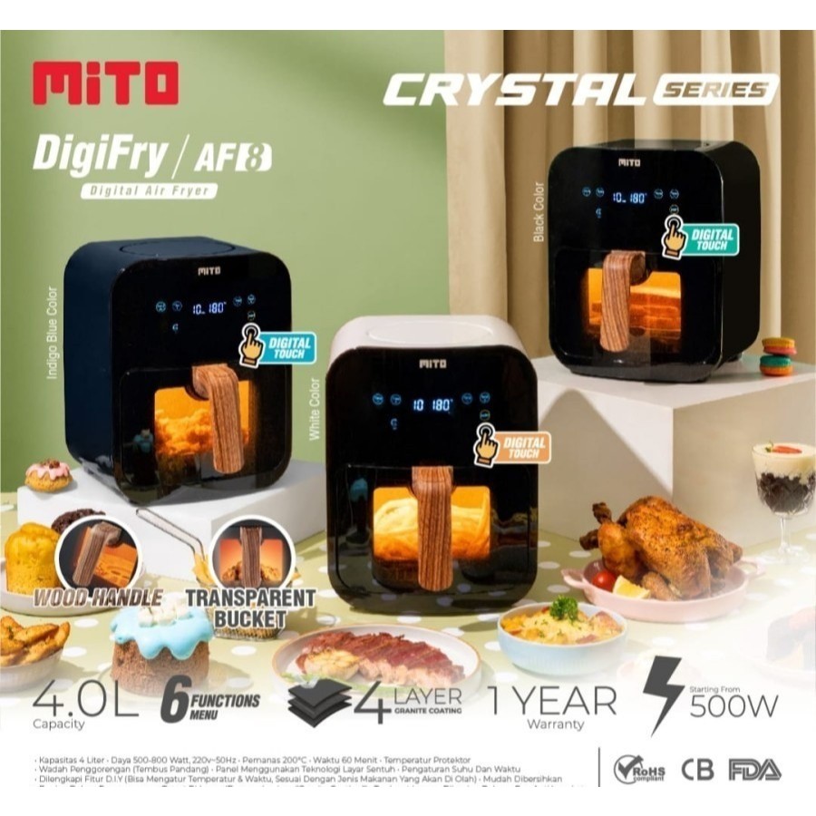 MITO AIR FRYER TRANSPARENT AF-8