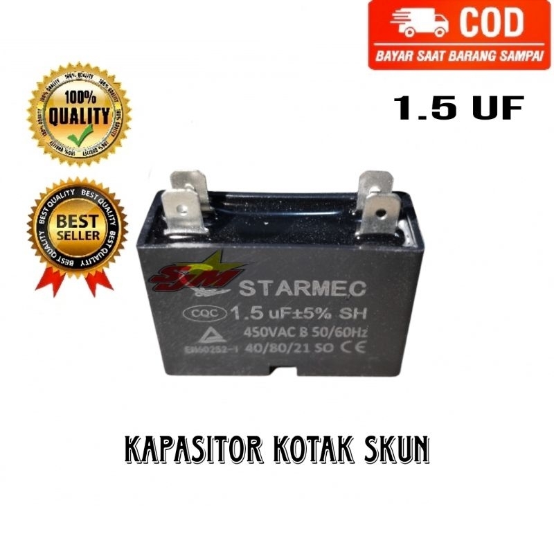Kapasitor 1.5 uf / Capasitor Kotak 1,5uf