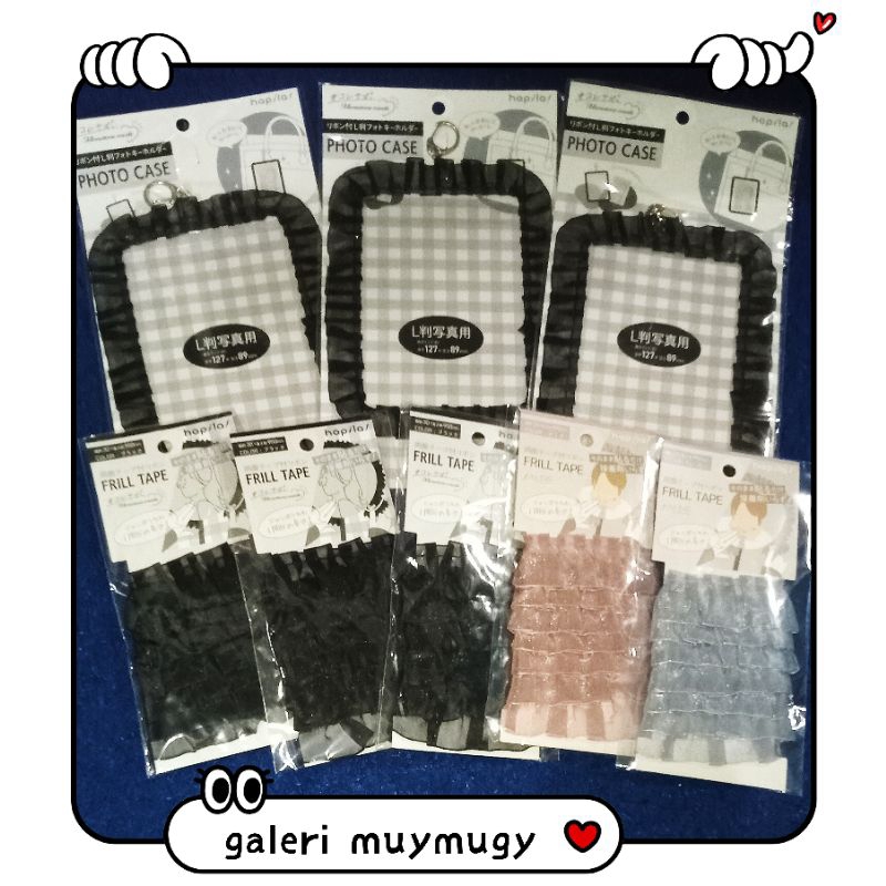 [READY] DAISO PHOTO CASE RENDA UCHIWA DECO RENDA