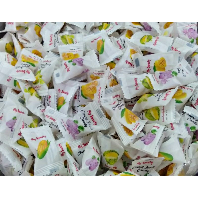 

Permen susu rasa buah buahan 250gr Chewy fruit candy