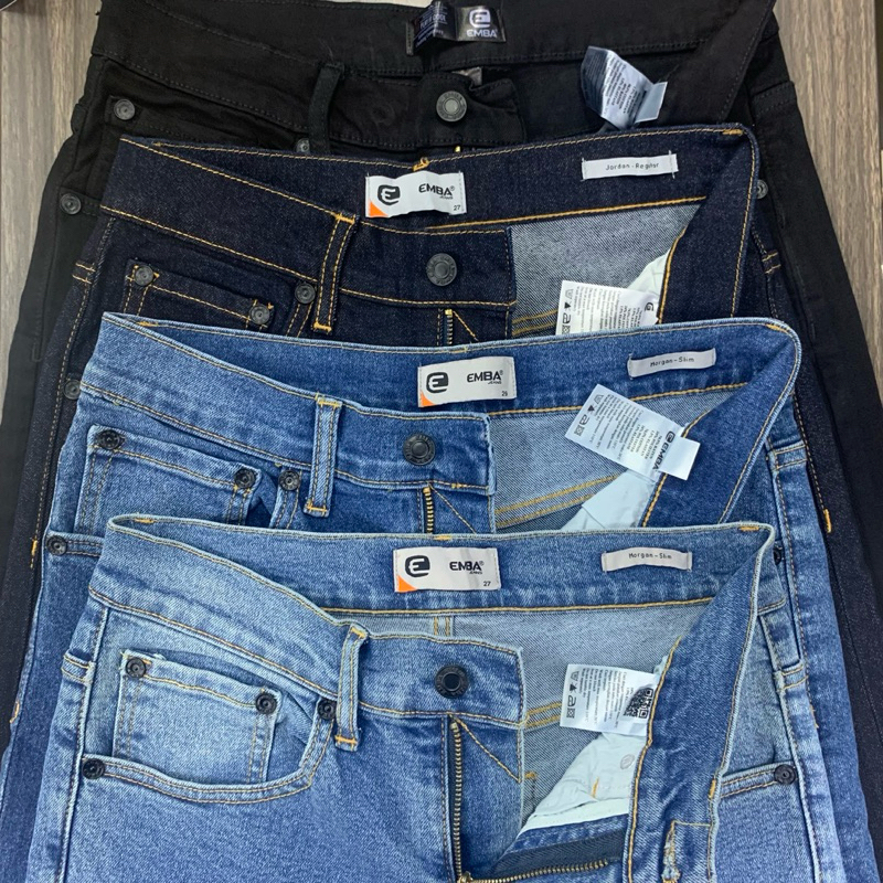 KOLEKSI CELANA JEANS REGULER/SLIM FIT BRAND EMBA JEANS RAMAYANA BALIKPAPAN